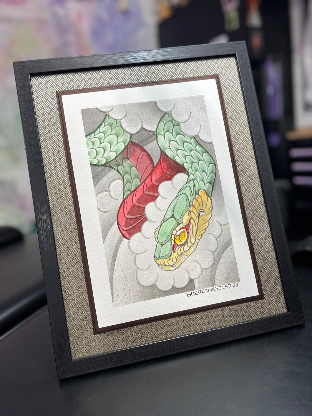Cloud Serpent – Skull and Lotus Tattoo